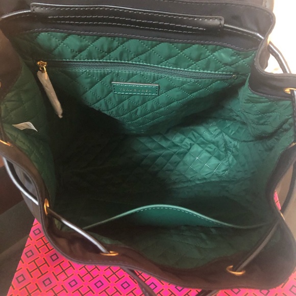 Tory Burch Flap Nylon Backpack Black main image 5